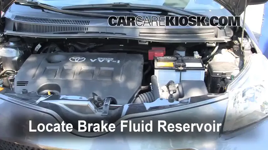 2008 Scion xD 1.8L 4 Cyl. Brake Fluid Check Fluid Level